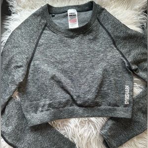 Gym Shark Grey Workout Top